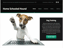 Tablet Screenshot of homeschooledhound.com